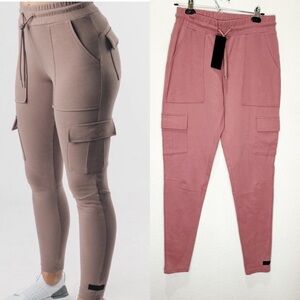 NWT Alphalete Identity Cargo Jogger Pants Pink